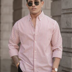 Striped Cotton Casual Shirt