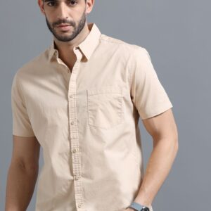 Half Sleeves Solid Shirt